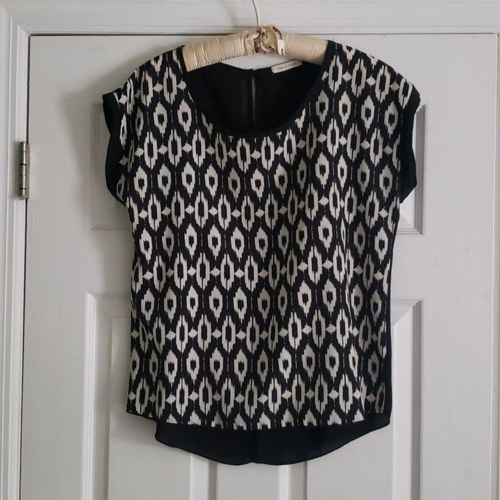 TEA N ROSE print blouse